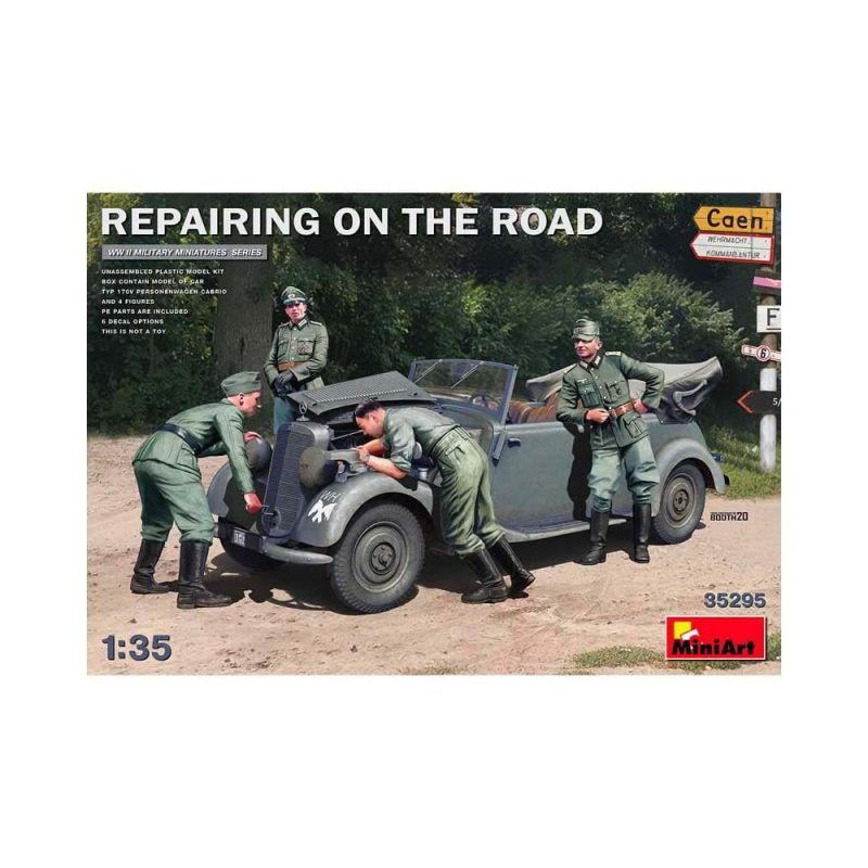 Miniart Repair on the Road (170V Cabrio & 4 Figs) (1/35) 35295