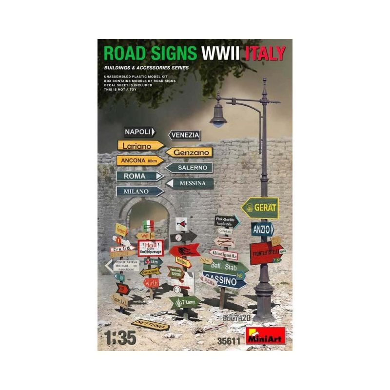 Miniart Road Signs WWII Italy (1/35) 35611