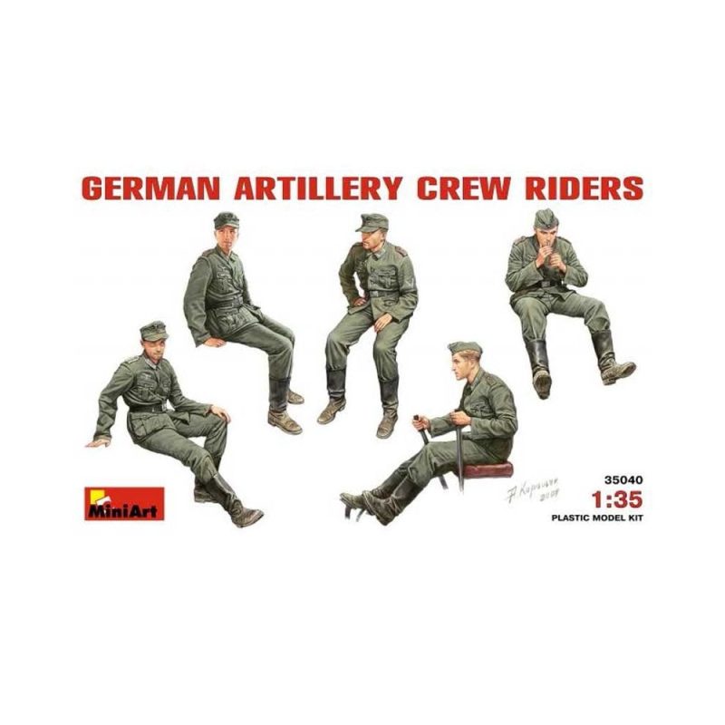 Miniart German Artillery Crew Riders (1/35) 35040