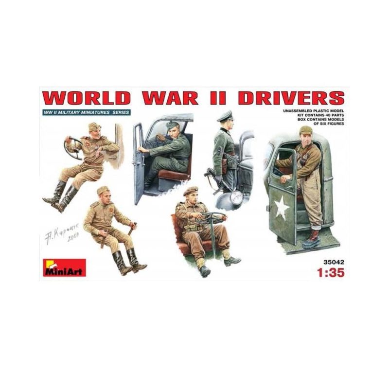 Miniart World War II Drivers (1/35) 35042