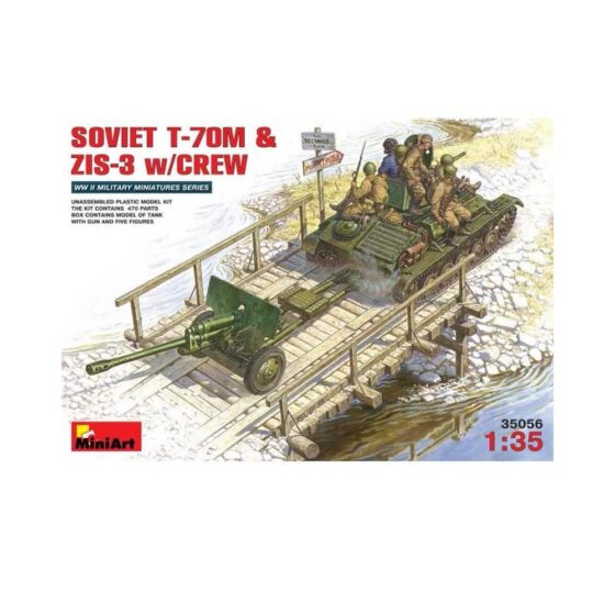 Miniart Soviet T-70M & ZiS-3 with Crew (1/35) 35056 Miniart Soviet T-70M & ZiS-3 with Crew (1/35) 35056