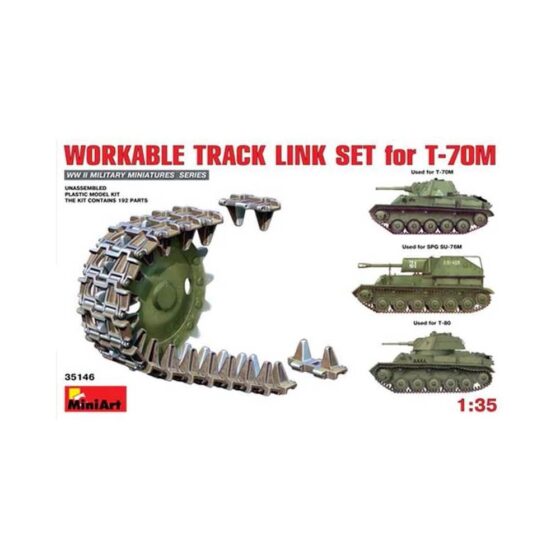 Miniart T-70M Light Tank Workable Track (1/35) 35146 Miniart T-70M Light Tank Workable Track (1/35) 35146