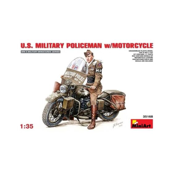 Miniart US Millitary Policeman with (1/35) 35168 Miniart US Millitary Policeman with (1/35) 35168