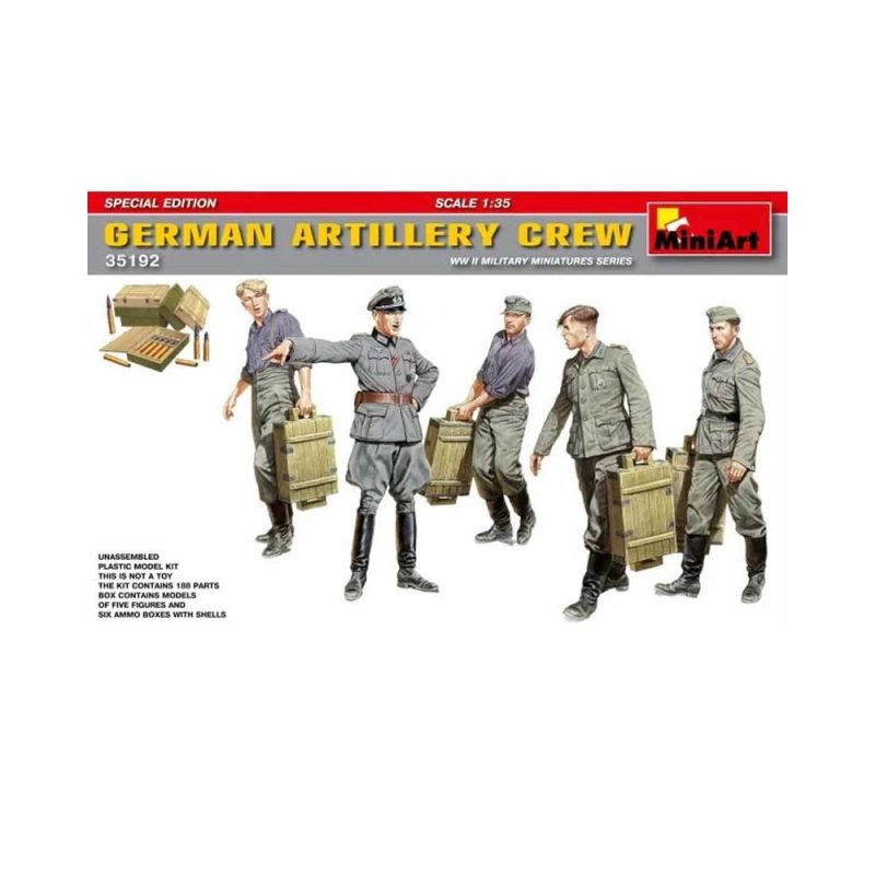 Miniart German Artillery Crew (1/35) 35192
