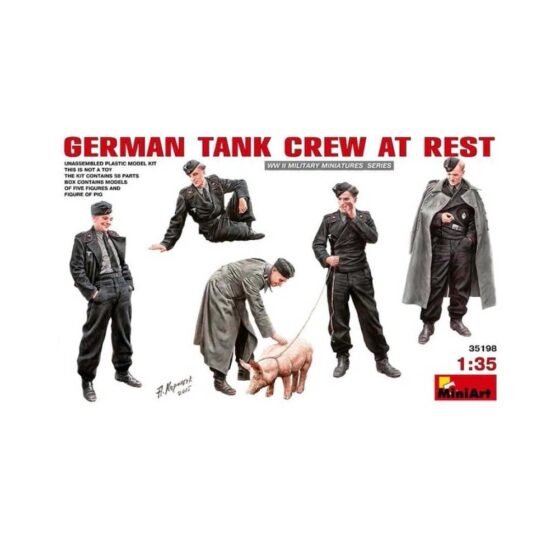 Miniart German Tank Crew At Rest (1/35) 35198 Miniart German Tank Crew At Rest (1/35) 35198