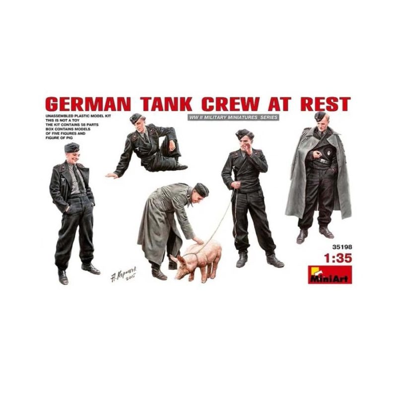 Miniart German Tank Crew At Rest (1/35) 35198