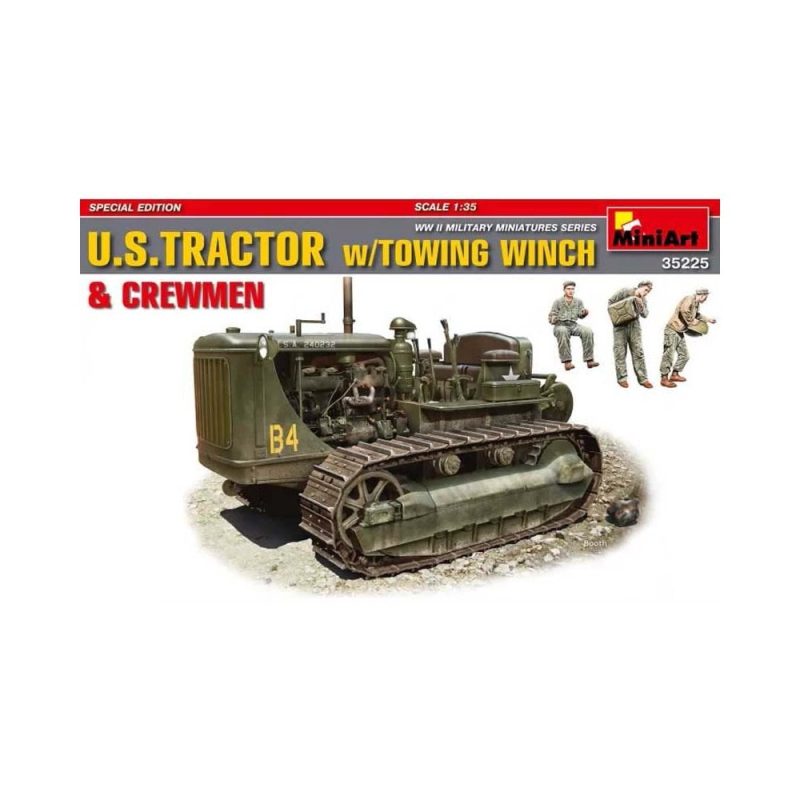 Miniart U.S. Tractor w/Towing Winch (1/35) 35225