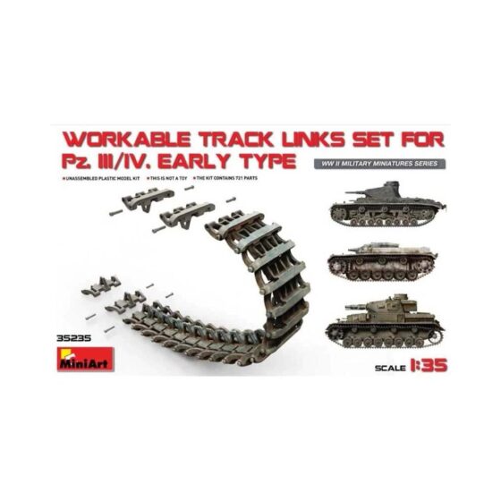 Miniart Pz.Kpfw III/IV Early Type Track (1/35) 35235 Miniart Pz.Kpfw III/IV Early Type Track (1/35) 35235
