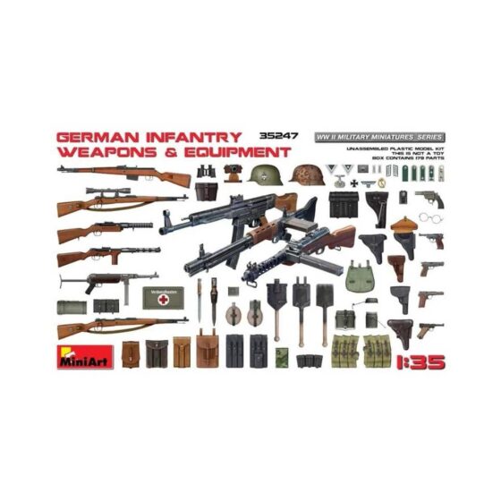 Miniart German Infantry Weapons & Equipment (1/35) 35247 Miniart German Infantry Weapons & Equipment (1/35) 35247