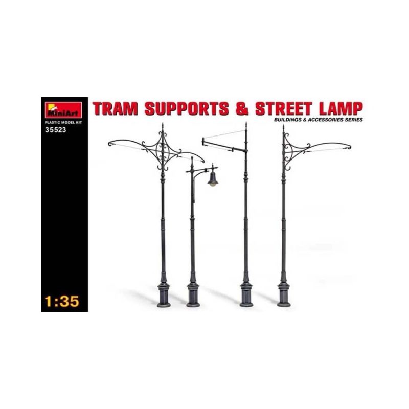 Miniart Tram Supports & Street Lamps (1/35) 35523