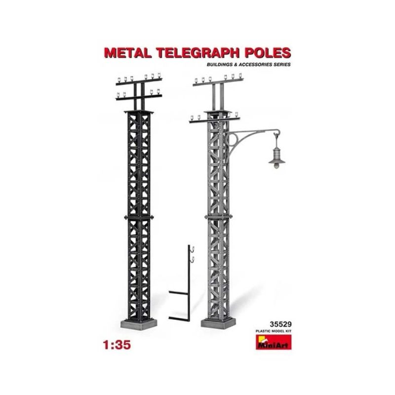 Miniart Metal Telegraph Poles (1/35) 35529