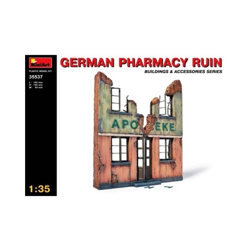 Miniart Germany Pharmacy Ruin (1/35) 35537