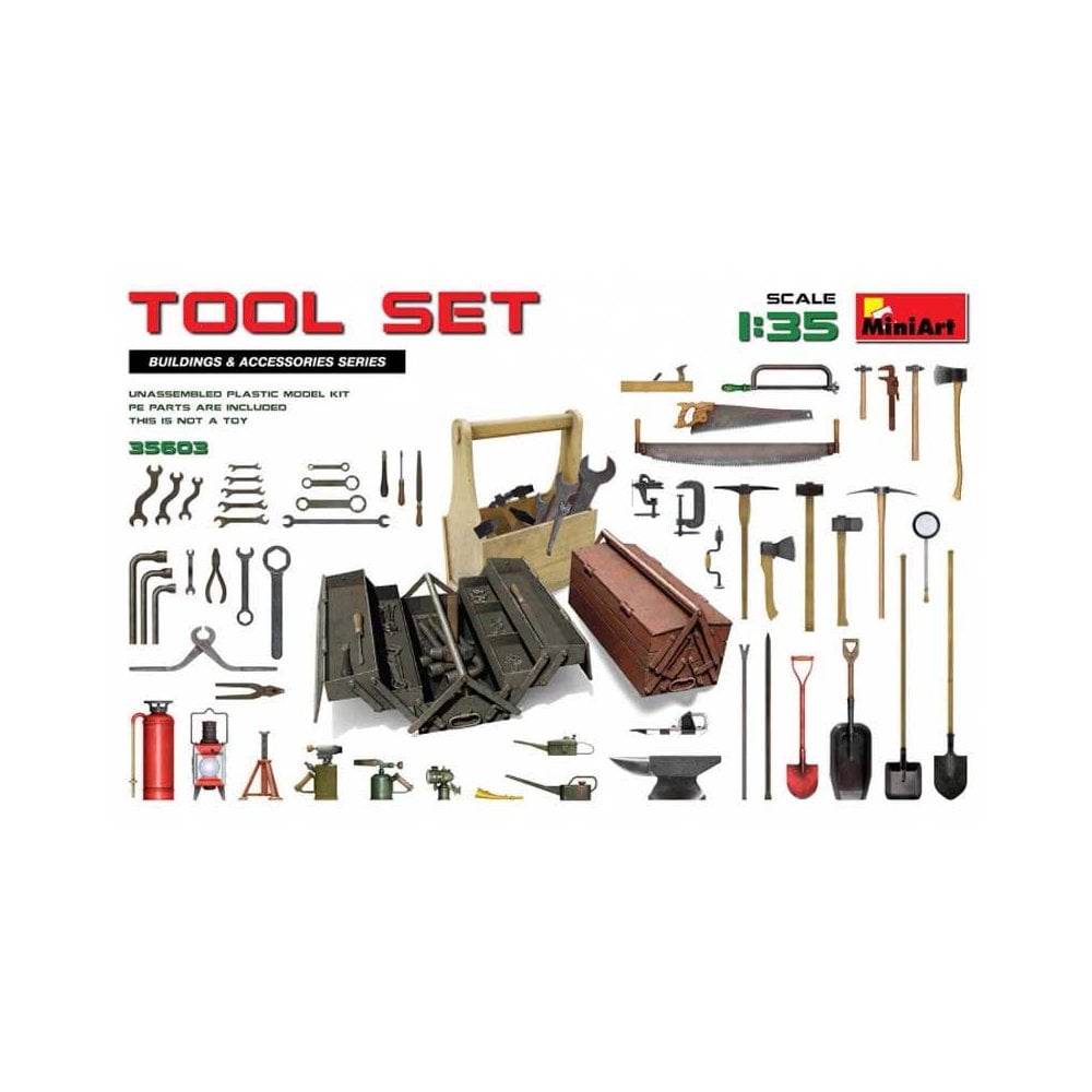 Miniart Tool Set (1/35) 35603 Miniart Tool Set (1/35) 35603