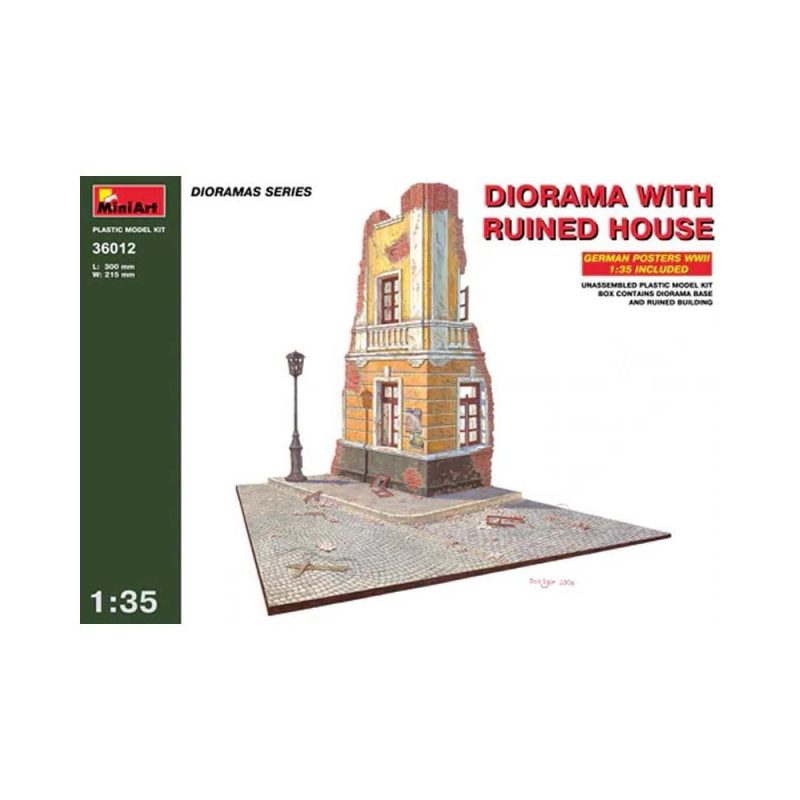 Miniart Diorama with Ruined House (1/35) 36012 Miniart Diorama with Ruined House (1/35) 36012