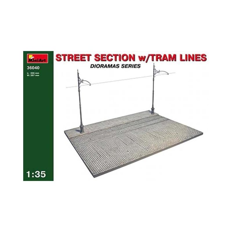 Miniart Street Section with Tram Lines (1/35) 36040 Miniart Street Section with Tram Lines (1/35) 36040