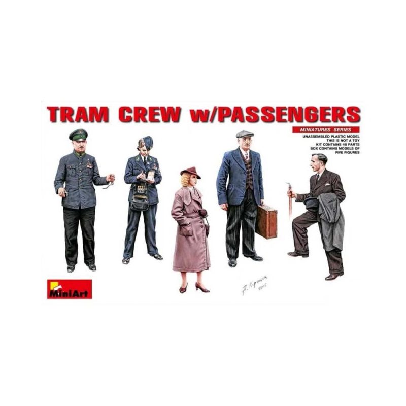 Miniart Tram Crew With Passengers (1/35) 38007