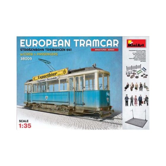 Miniart European Tramcar - Strabenbahn-Triebwagen 641 (1/35) 38009 Miniart European Tramcar - Strabenbahn-Triebwagen 641 (1/35) 38009