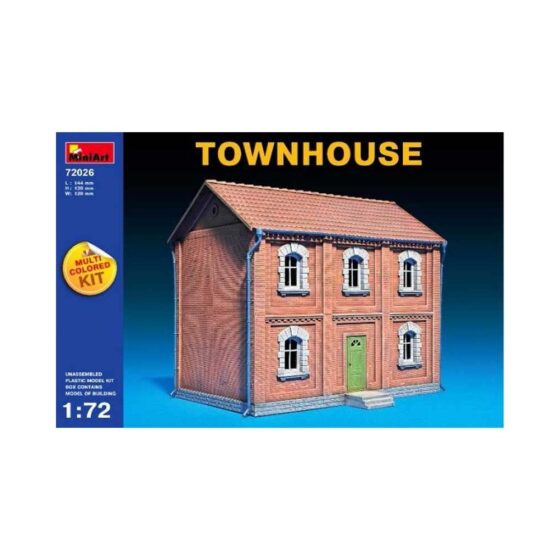 Miniart Townhouse (Multi Coloured Kit) (1/72) 72026 Miniart Townhouse (Multi Coloured Kit) (1/72) 72026