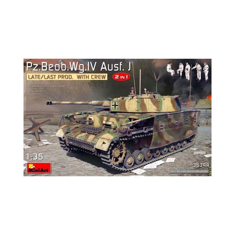 Miniart Pz/Beob.Wg.IV Ausf. J Late/Last Prod (1/35) 35344 Miniart Pz/Beob.Wg.IV Ausf. J Late/Last Prod (1/35) 35344