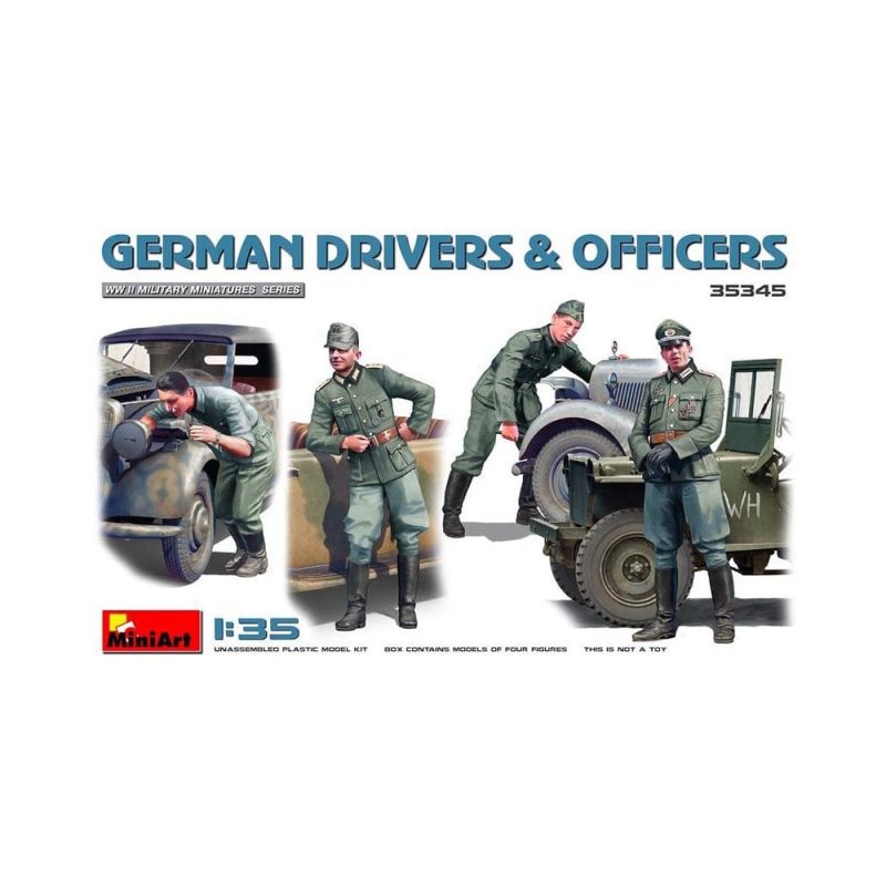 Miniart German Drivers & Officers (1/35) 35345