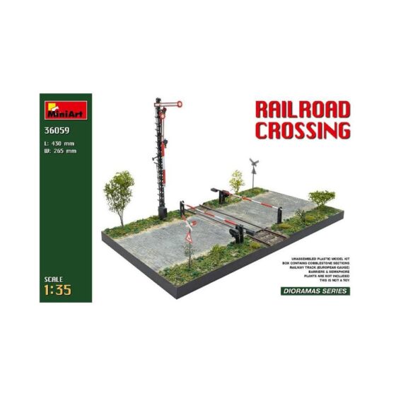 Miniart Railroad Crossing Diorama (1/35) 36059 Miniart Railroad Crossing Diorama (1/35) 36059
