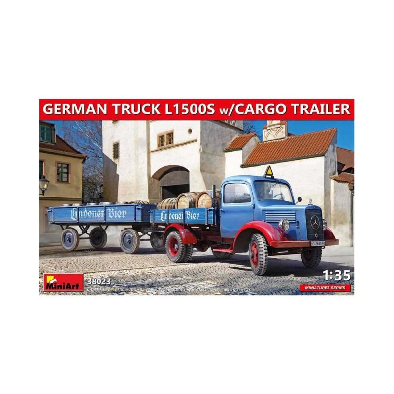 Miniart German Truck L1500s w/ Cargo Trailer (1/35) 38023