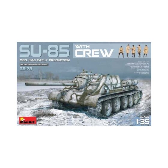 Miniart SU-85 Mod. 1943 (Early) With Crew (1/35) 35178 Miniart SU-85 Mod. 1943 (Early) With Crew (1/35) 35178