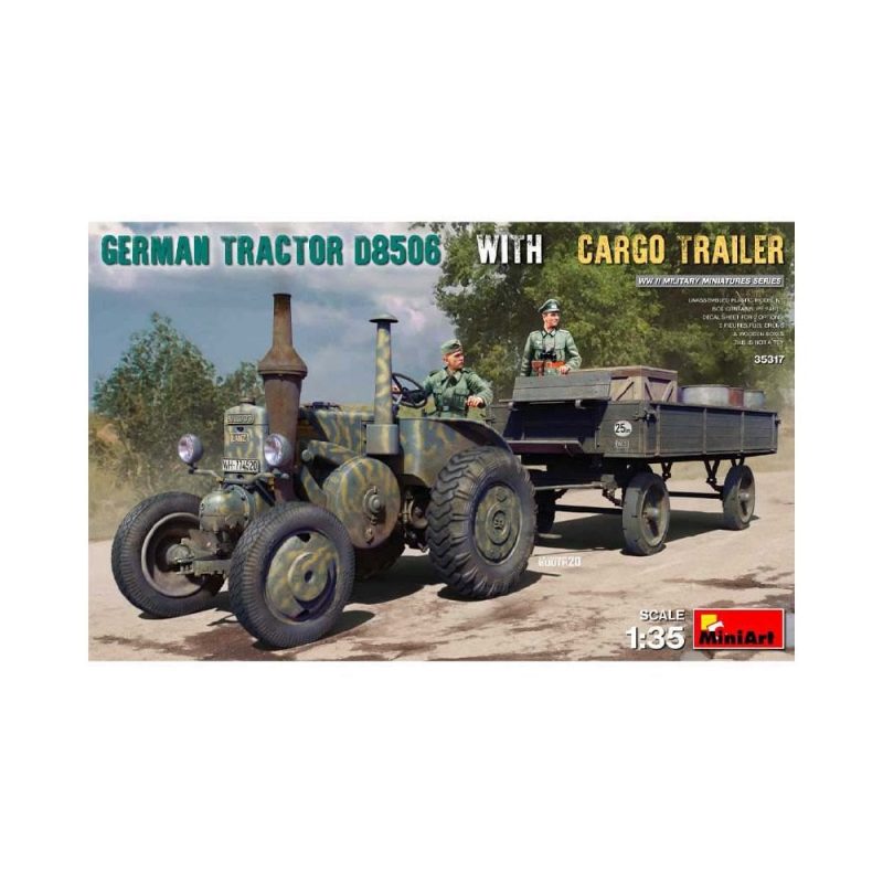 Miniart German Tractor D8506 with Cargo Trailer (1/35) 35317