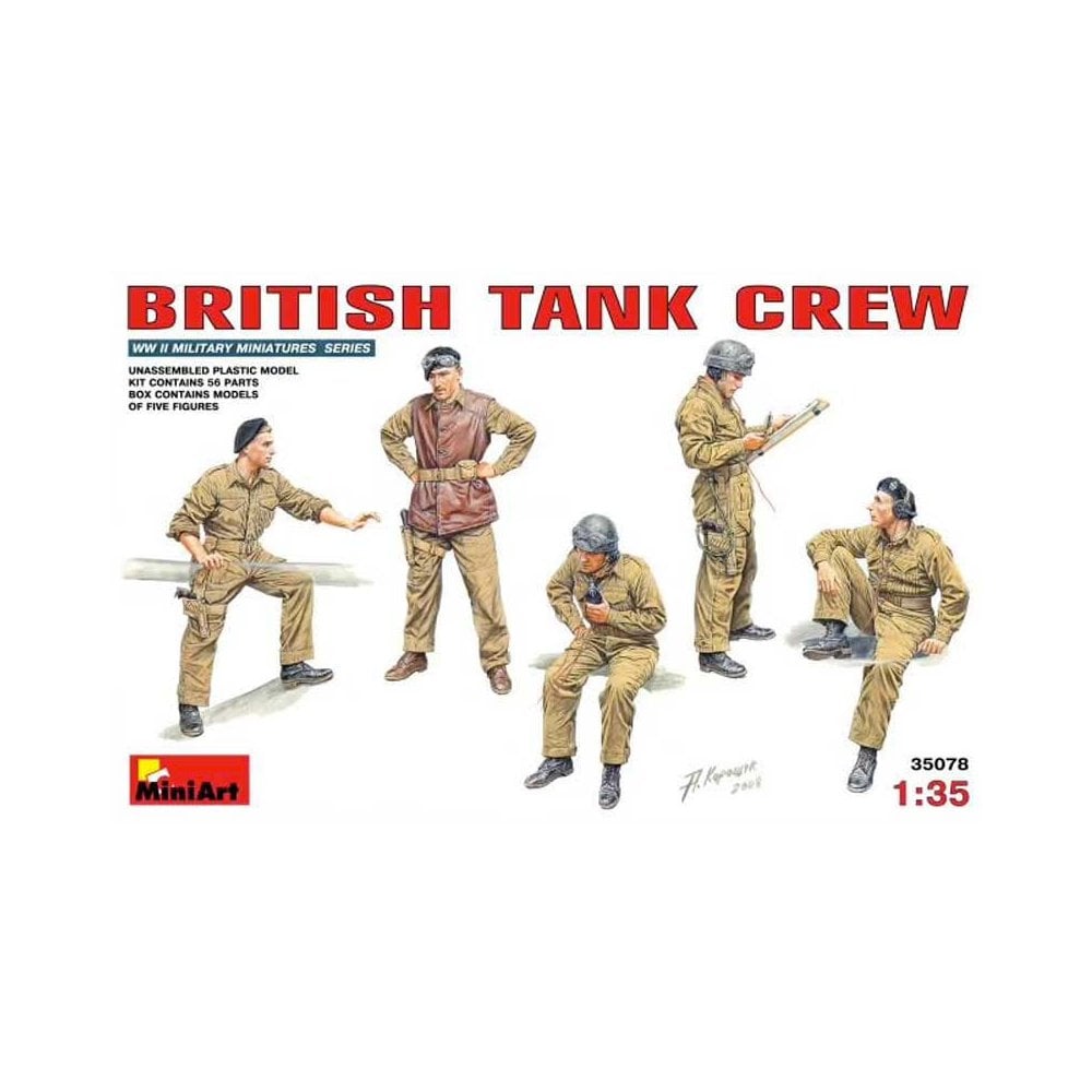 British Tank Riders in NW Europe - Miniature Model