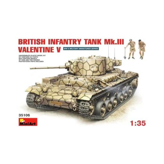 Miniart British Tank Valentine Mk.V (1/35) 35106 Miniart British Tank Valentine Mk.V (1/35) 35106