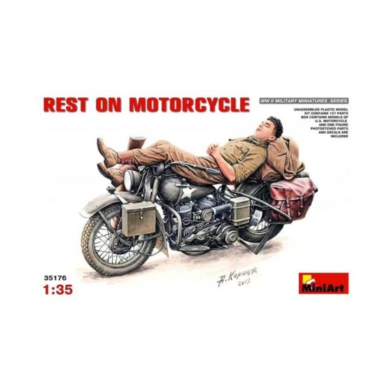 Miniart Rest on Motorcycle (1/35) 35176 Miniart Rest on Motorcycle (1/35) 35176