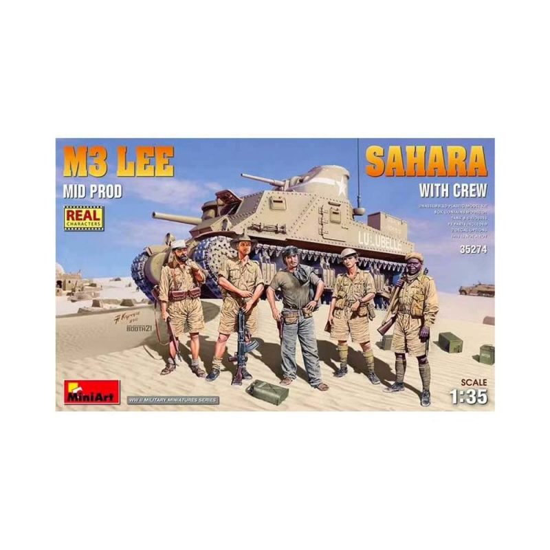 Miniart M3 Lee Mid Production Sahara w/ Crew (1/35) 35274