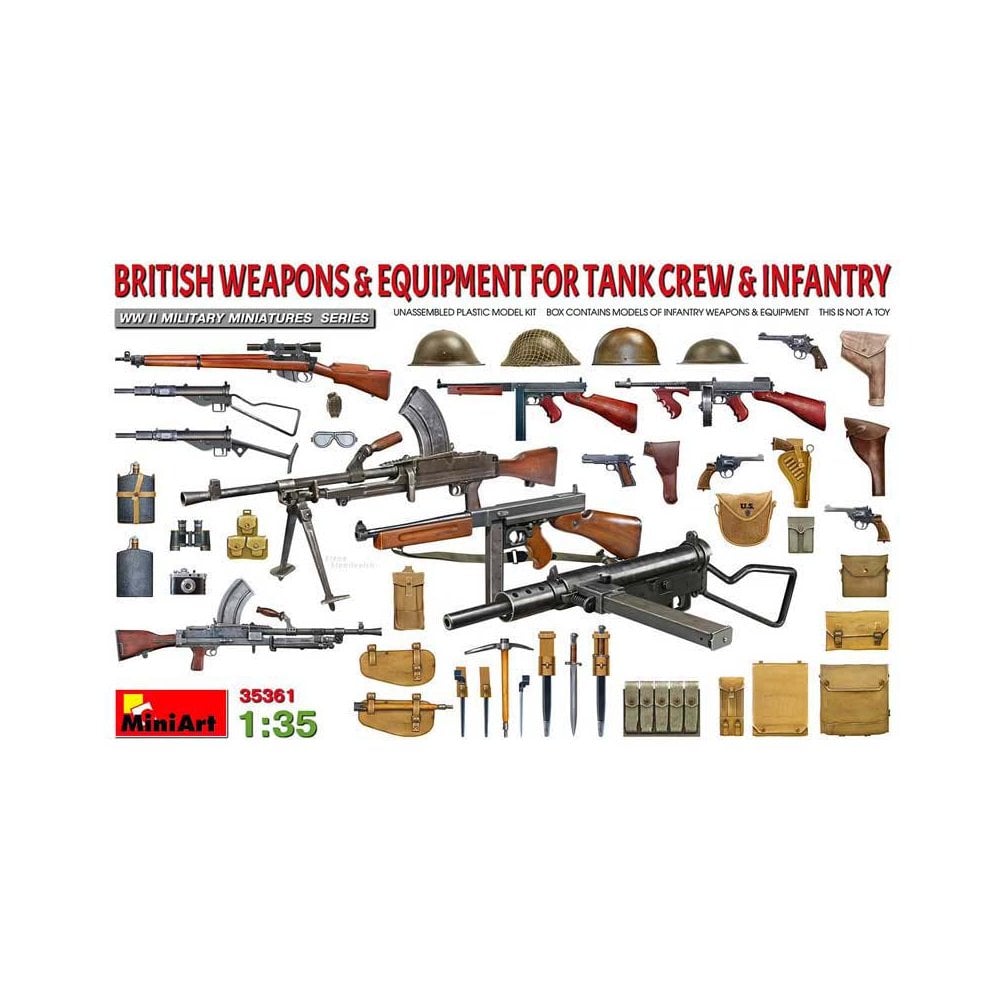 U.S. Weapons & Equipment For Tank Crew & Infantry MiniArt 35334