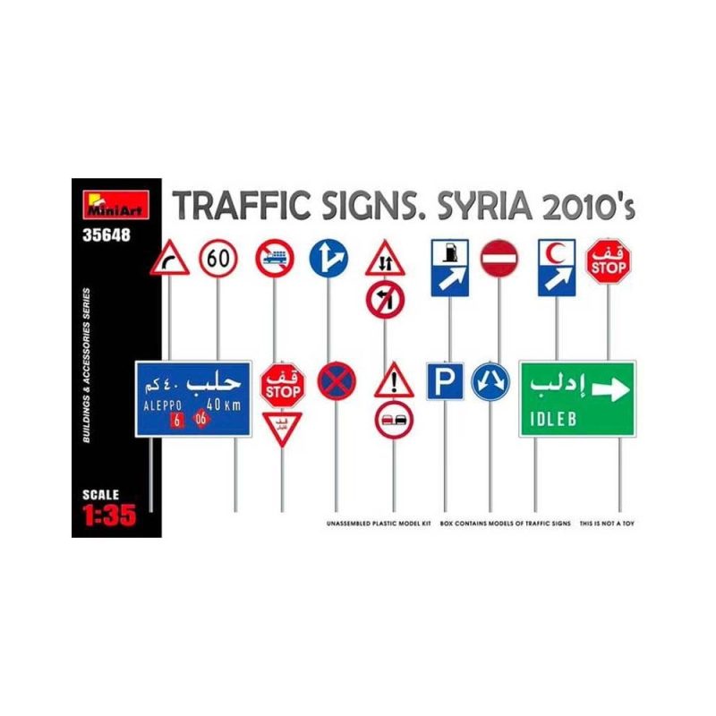 Miniart Traffic Signs Syria 2010s (1/35) 35648