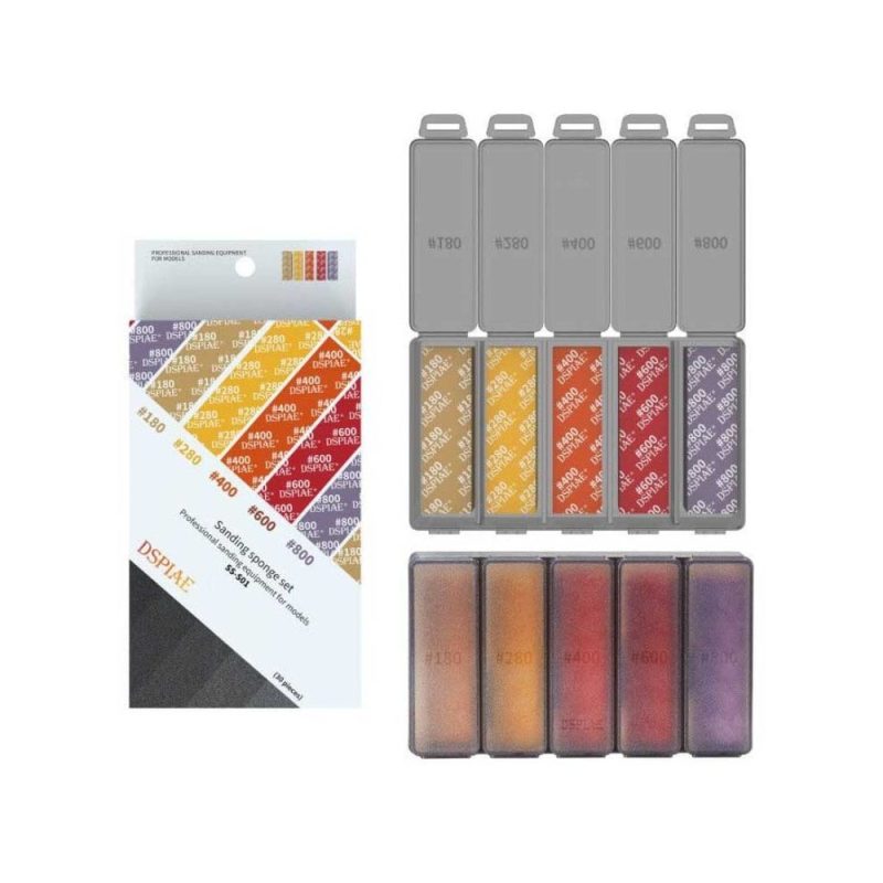 DSPIAE #180 to #800 Sanding Sponge 30pcs SS-S01 DSPIAE #180 to #800 Sanding Sponge 30pcs SS-S01