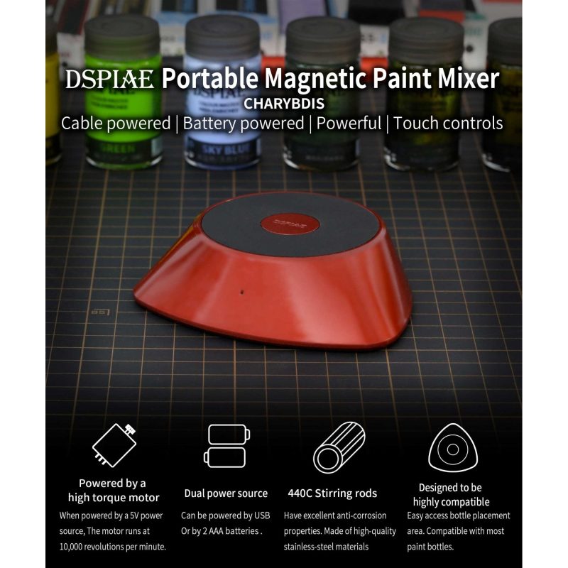 DSPIAE Portable Magnetic Paint Mixer MS-01