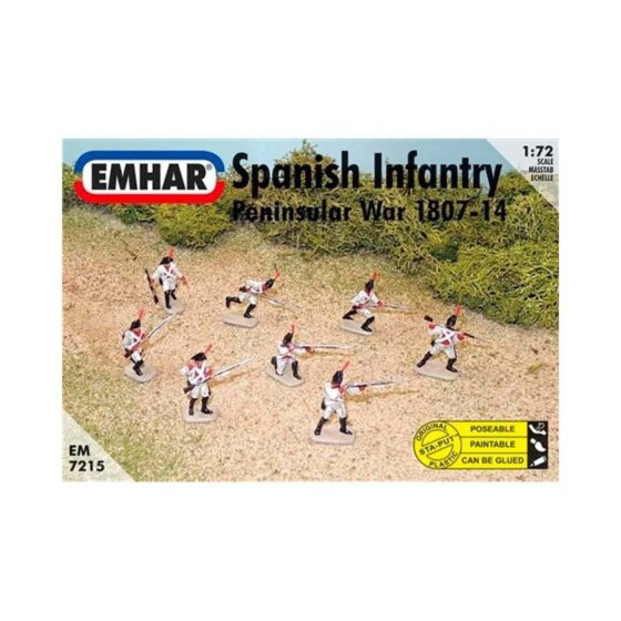 1/72 Spanish Infantry - Peninsular War Emhar EM7215 1/72 Spanish Infantry - Peninsular War Emhar EM7215
