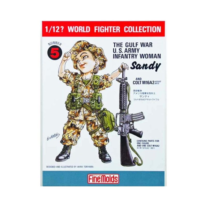 1/12 Gulf War U.S. Infantry Woman & M16A2 FT5 FineMolds