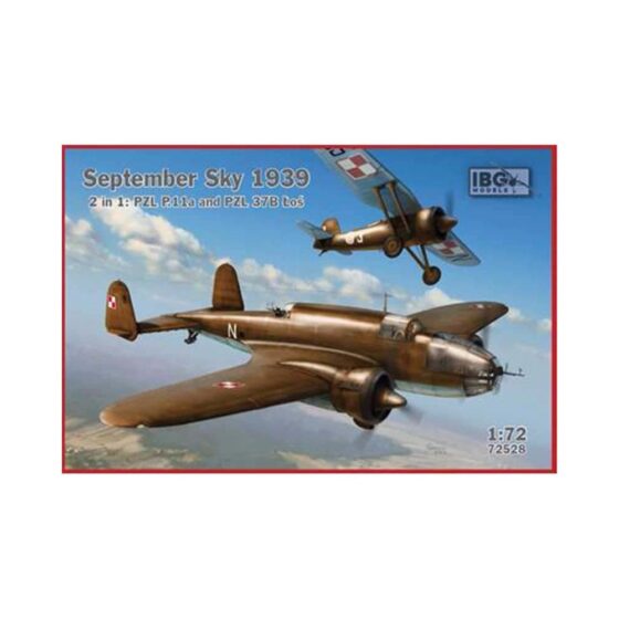 IBG Models PZL 11A and PZL37BL (1/72) 72528 IBG Models PZL 11A and PZL37BL (1/72) 72528