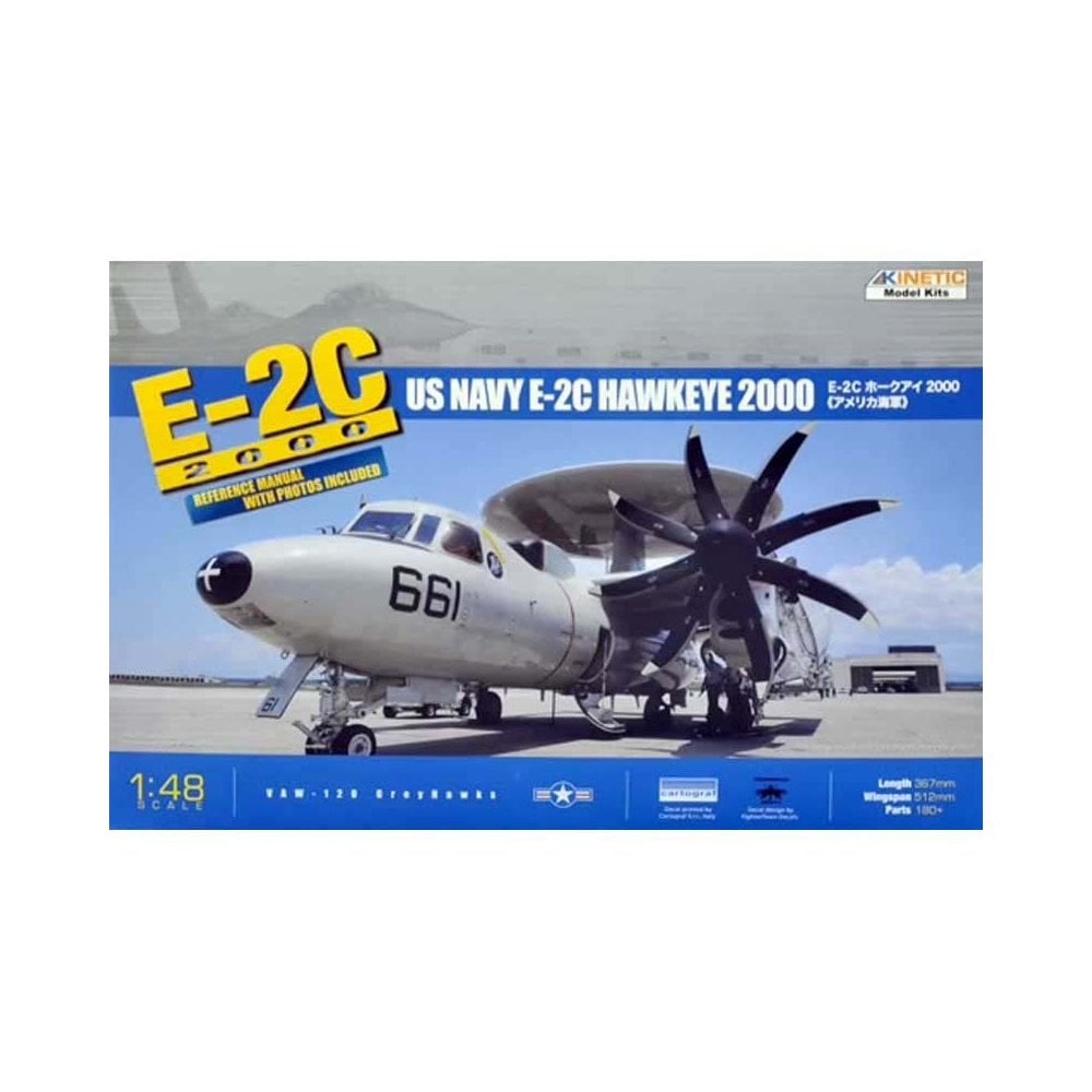 1/48 E-2C Hawkeye 2000 US Navy Early Warning Kinetic K48016 1/48 E-2C Hawkeye 2000 US Navy Early Warning Kinetic K48016