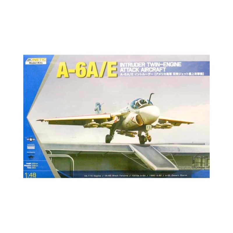 1/48 A-6A/E Intruder Twin-engine Attack Aircraft Kinetic 48034
