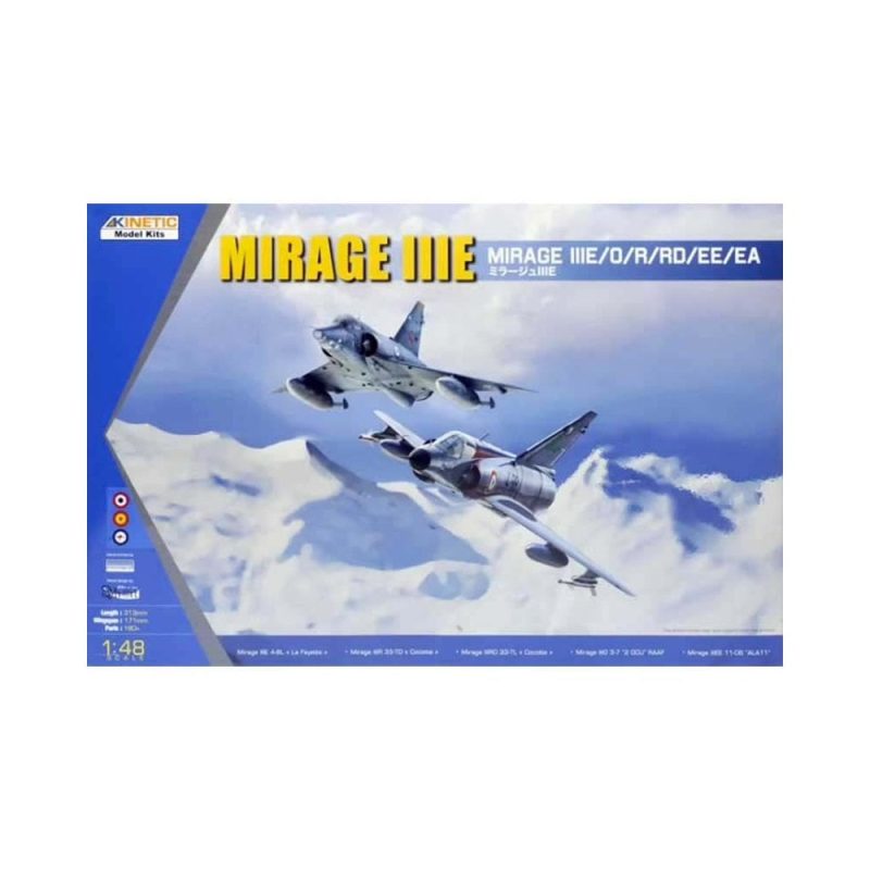 1/48 Mirage IIIE/O/R/RD/EE/EA Kinetic 48050