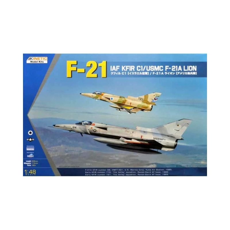 1/48 IAI Kfir C1/USMC F-21A Lion Kinetic K48053