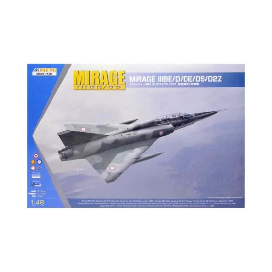 1/48 Mirage IIIBE/D/DE/DS/D2Z Kinetic 48054 1/48 Mirage IIIBE/D/DE/DS/D2Z Kinetic 48054