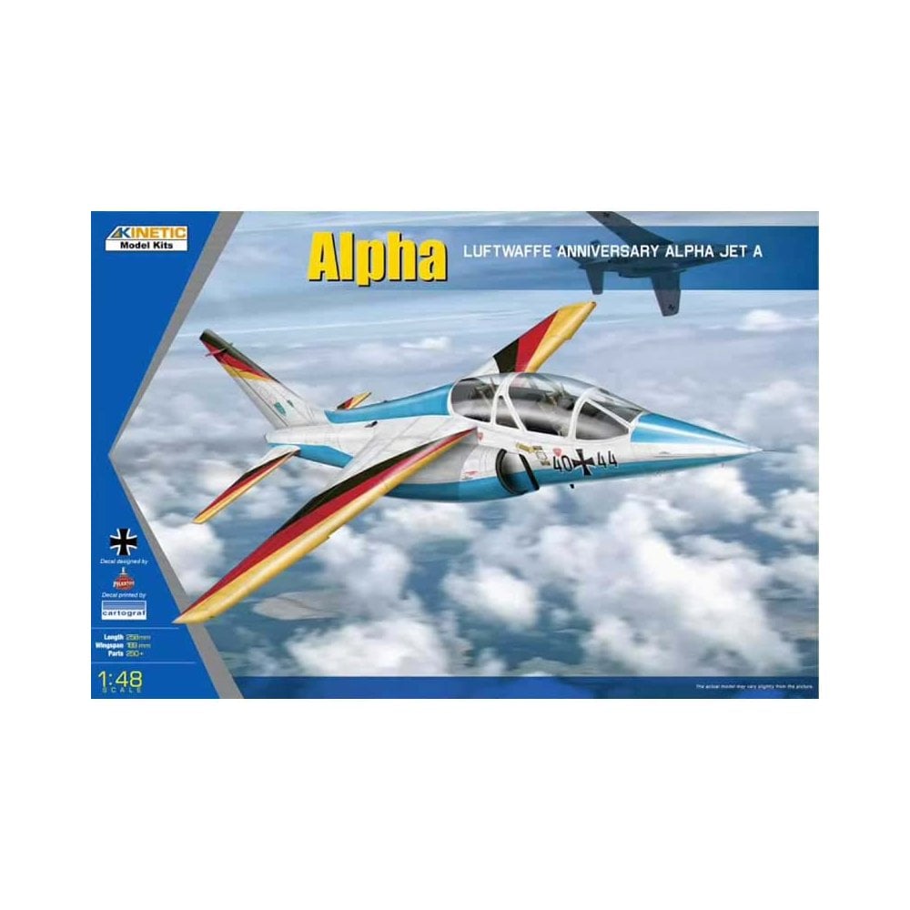 1/48 Luftwaffe Anniversary Alpha Jet A Alpha Kinetic 48087 1/48 Luftwaffe Anniversary Alpha Jet A Alpha Kinetic 48087