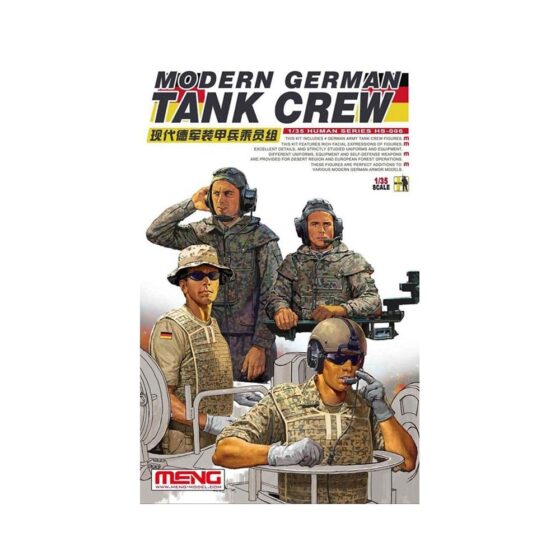 1/35 Modern German Tank Crew Meng Model HS-006 1/35 Modern German Tank Crew Meng Model HS-006