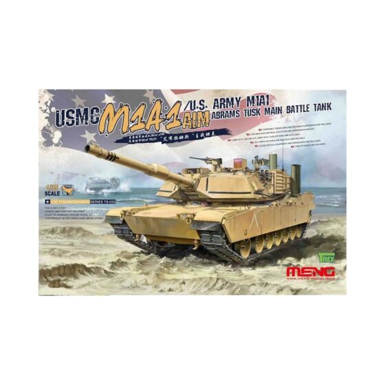 1/35 M1A1 Abrams TUSK Main Battle Tank Meng Model TS-032 1/35 M1A1 Abrams TUSK Main Battle Tank Meng Model TS-032