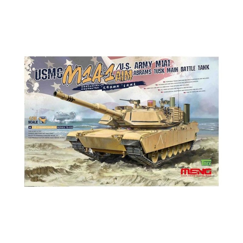 1/35 M1A1 Abrams TUSK Main Battle Tank Meng Model TS-032