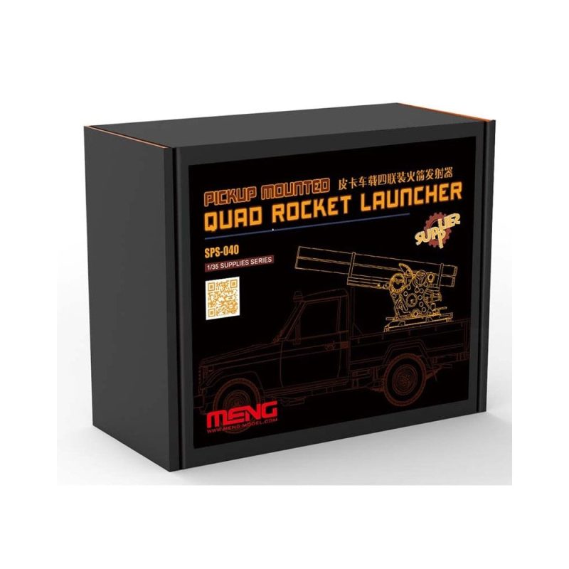 1/35 Pick-Up Mounted Quad Rocket Launcher Meng Model SPS-040
