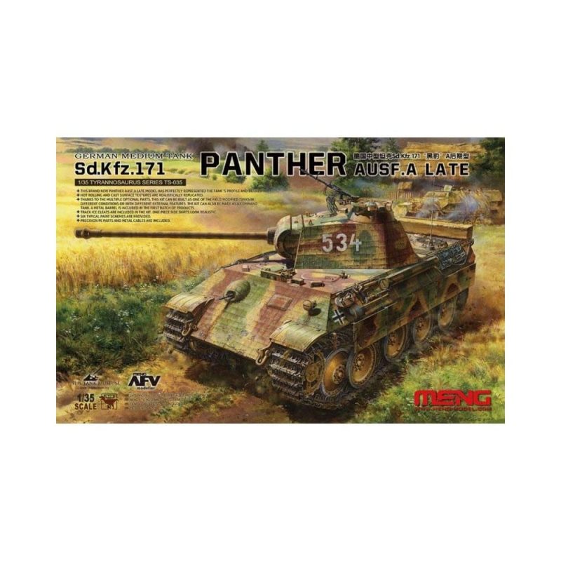 1/35 German Medium Tank Sd.Kfz.171 Panther Ausf.A Late Meng Model TS-035